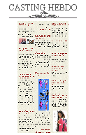 Casting Hebdo - 8 décembre 2004 (lien non cliquable)